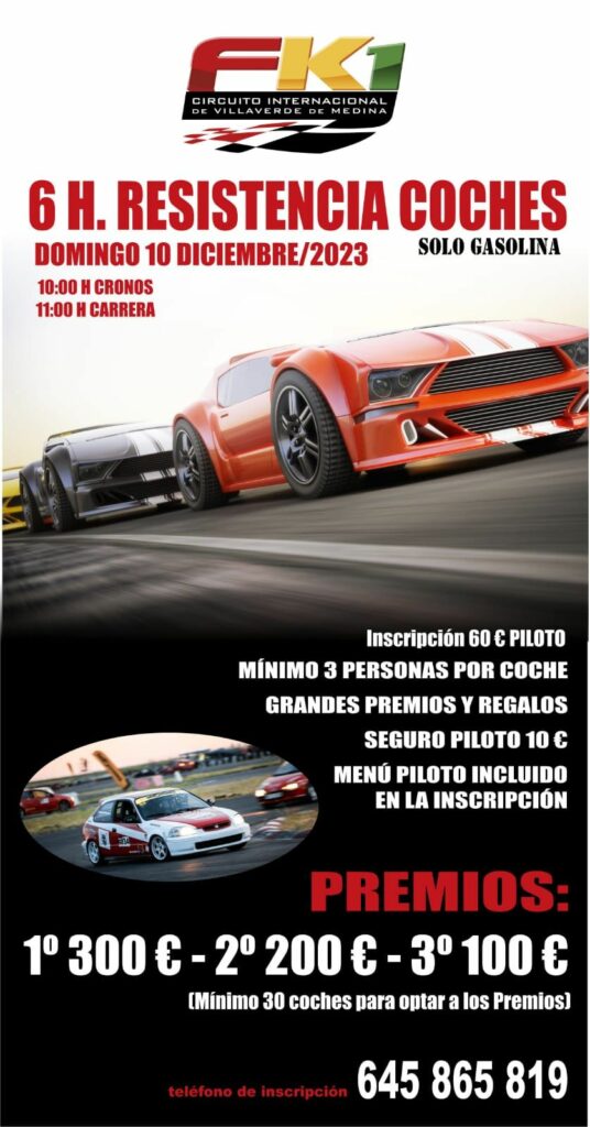 Carrera coches en Castilla y Leon