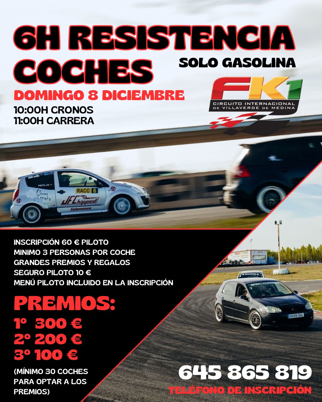 Carrera coches en Castilla y Leon